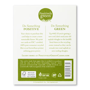 Positively Green Card - one happiness in this life (Sand) - Anniversary