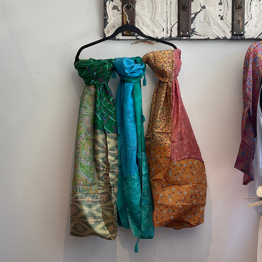 Upcycled Sari Infinity Scarf