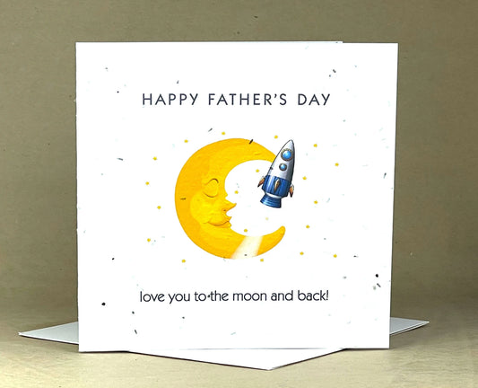 Okku Plantable Card - Happy Birthday Moon