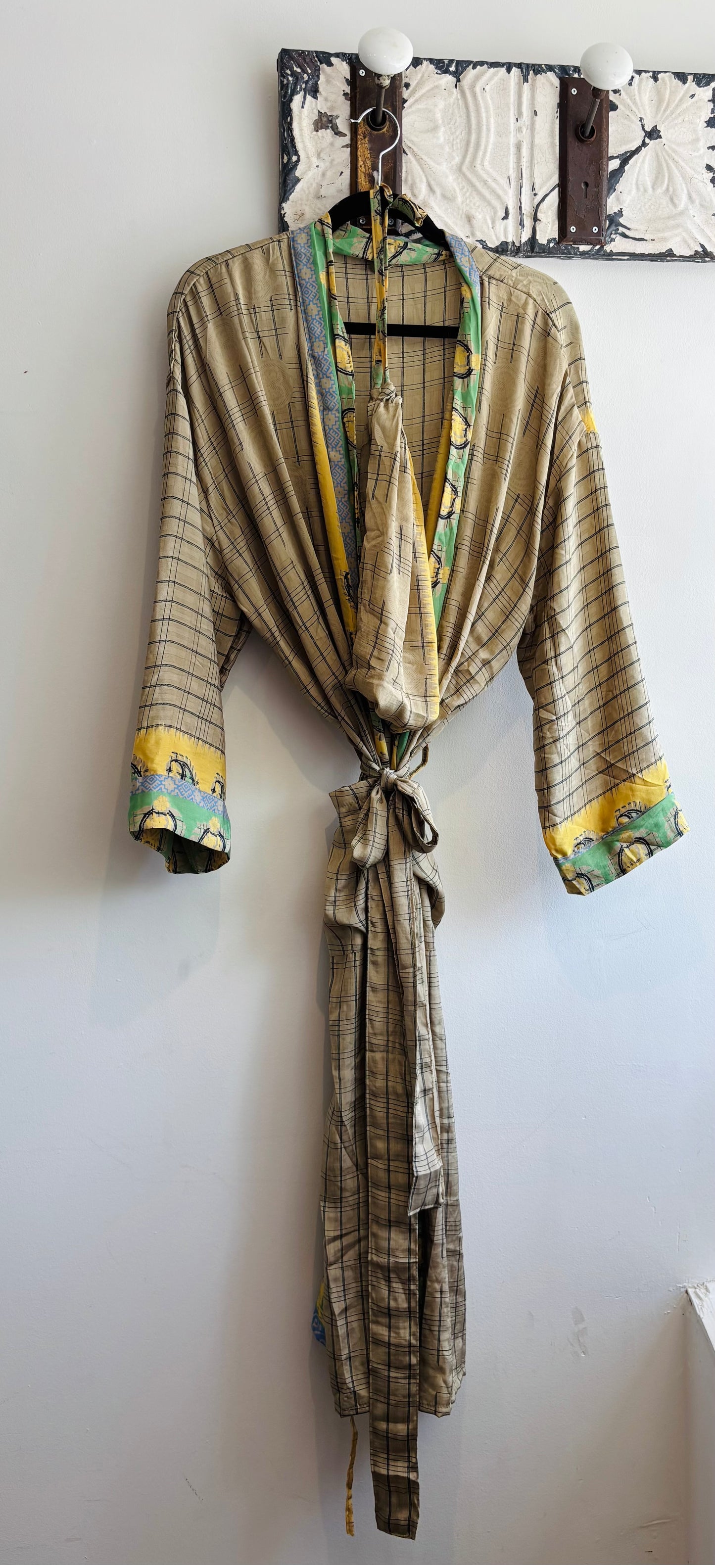 Upcycled Sari Robe - Long #B20