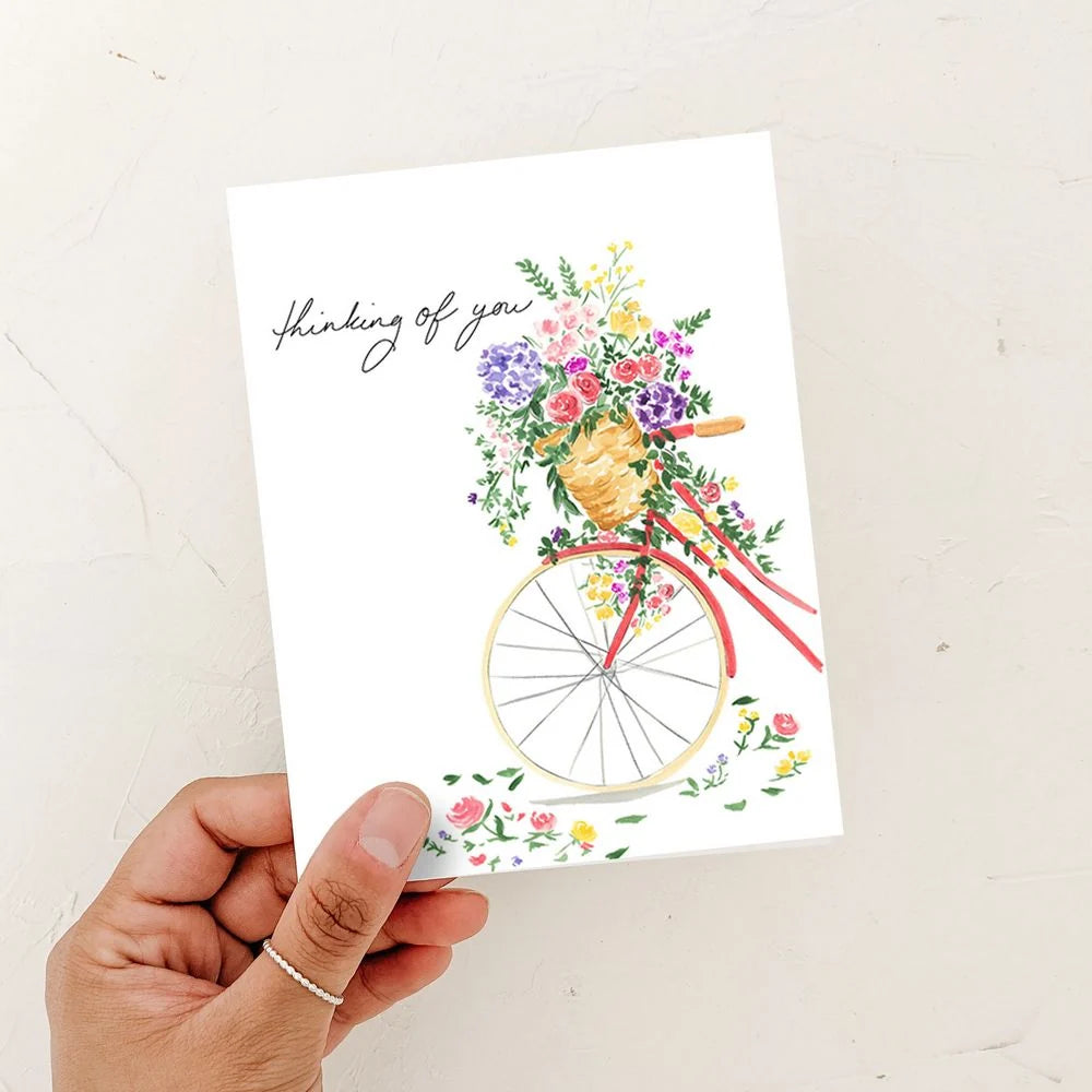 Almeida Illustrations Card- Thinking of you floral