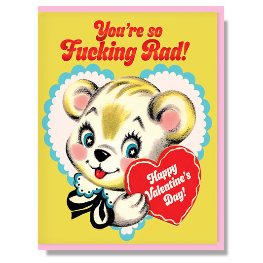 Smitten Kitten Card - So Fucking Rad