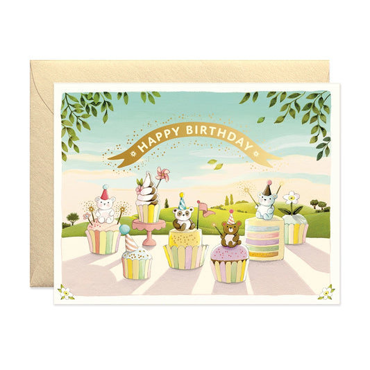 JooJoo Paper Card - Cupcake Birthday