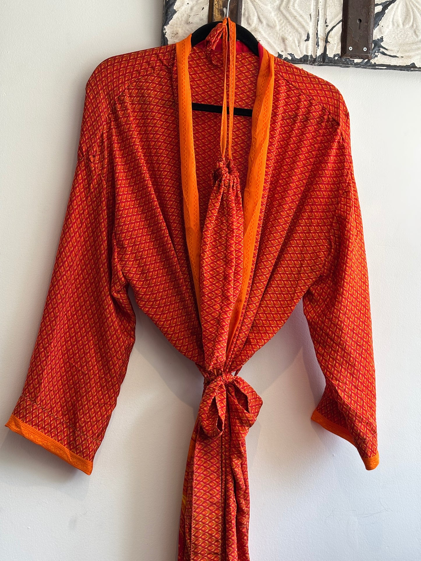 Upcycled Sari Robe - Long #B27