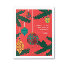 Positively Green Card - Joy to our Hearts - Holiday (Brown)