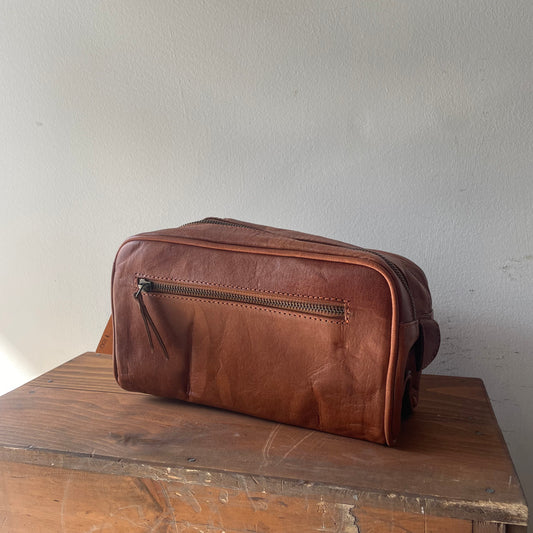 Hand Crafted Leather Toiletry Bag