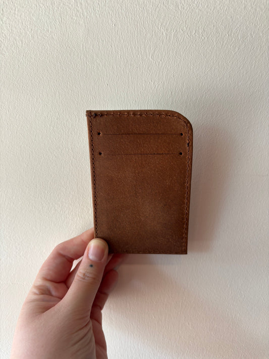 Handcrafted Leather Card Sleeve