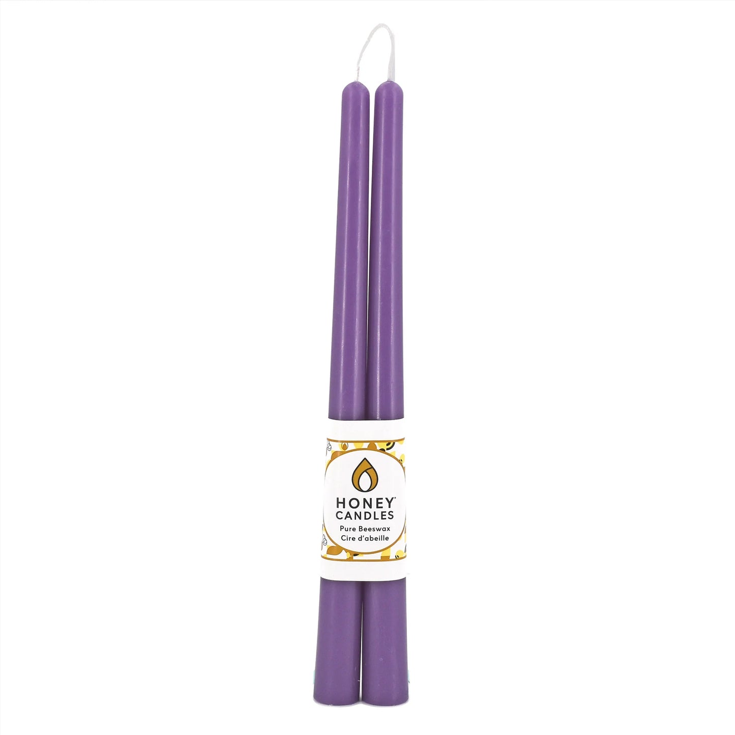 Honey Candles 12” Taper Pair