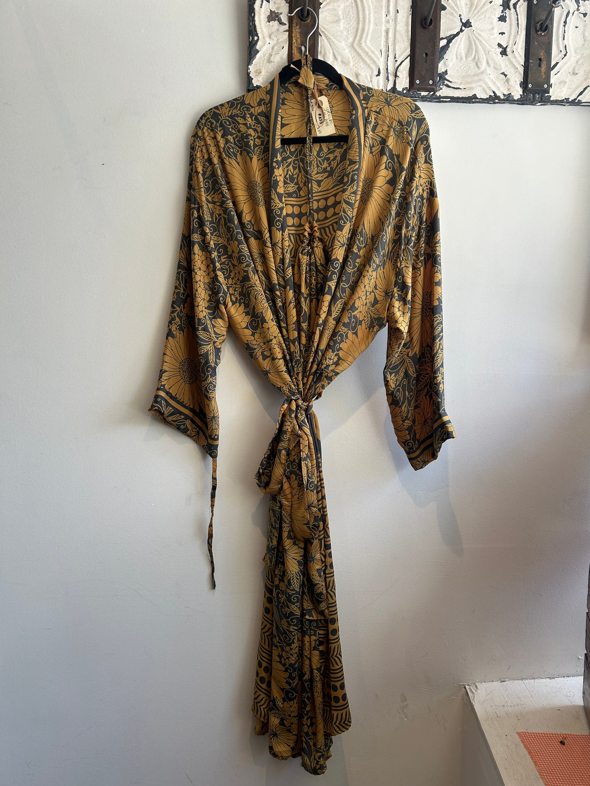 Upcycled Sari Robe - Long #A23
