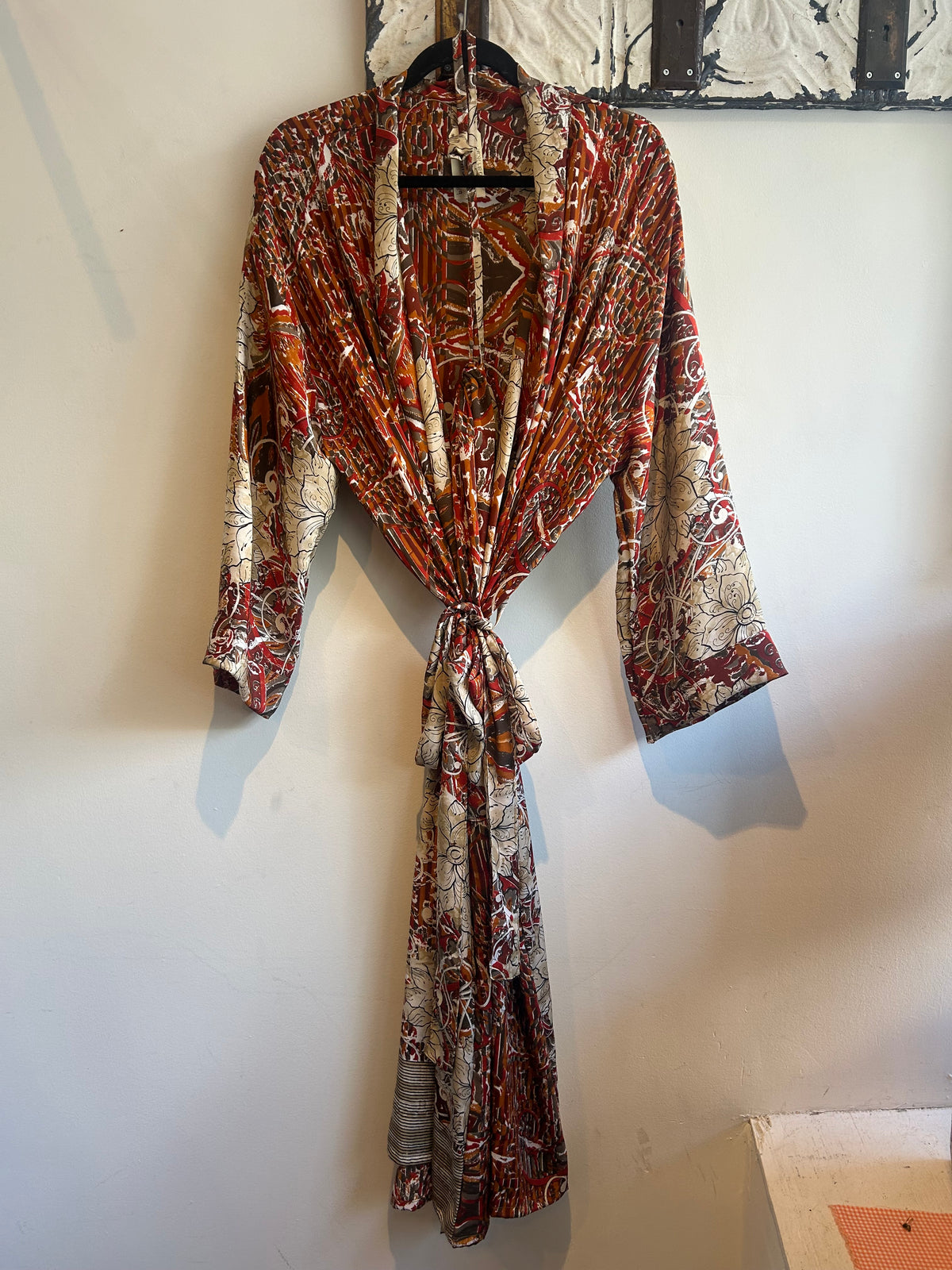 Upcycled Sari Robe - Long #A13