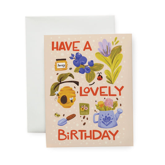 Wallflower Studio Co Card - Lovely Birthday