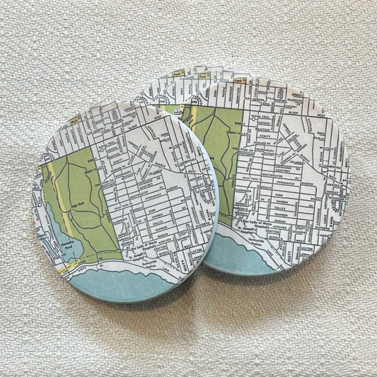 Roncesvalles Round Ceramic Coasters