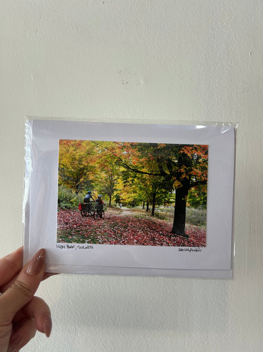 David Allen Photography Card - Fall Biking