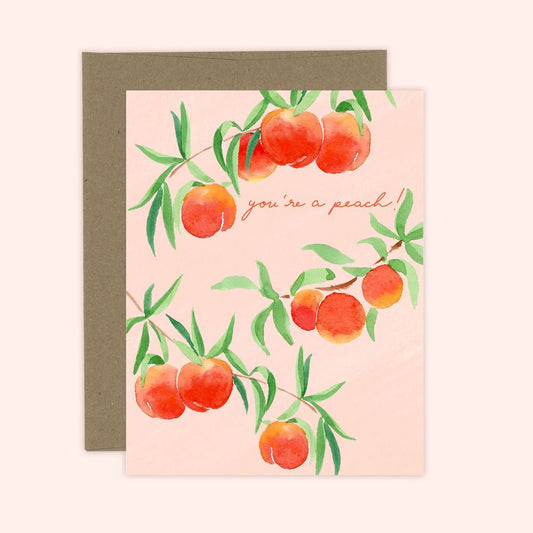 Almeida Illustrations Card - You're A Peach