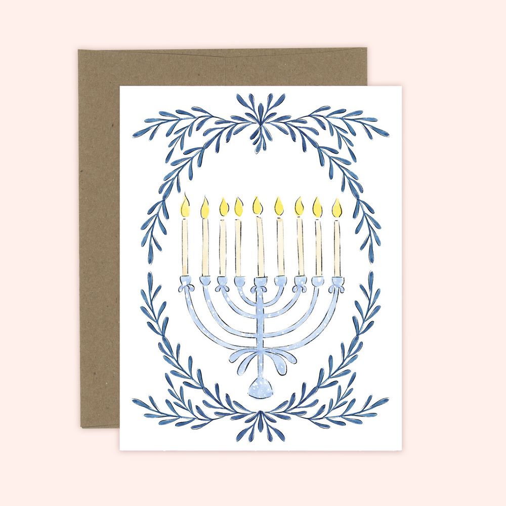 Almeida Illustrations Card - Menorah