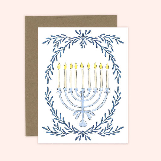Almeida Illustrations Card - Menorah