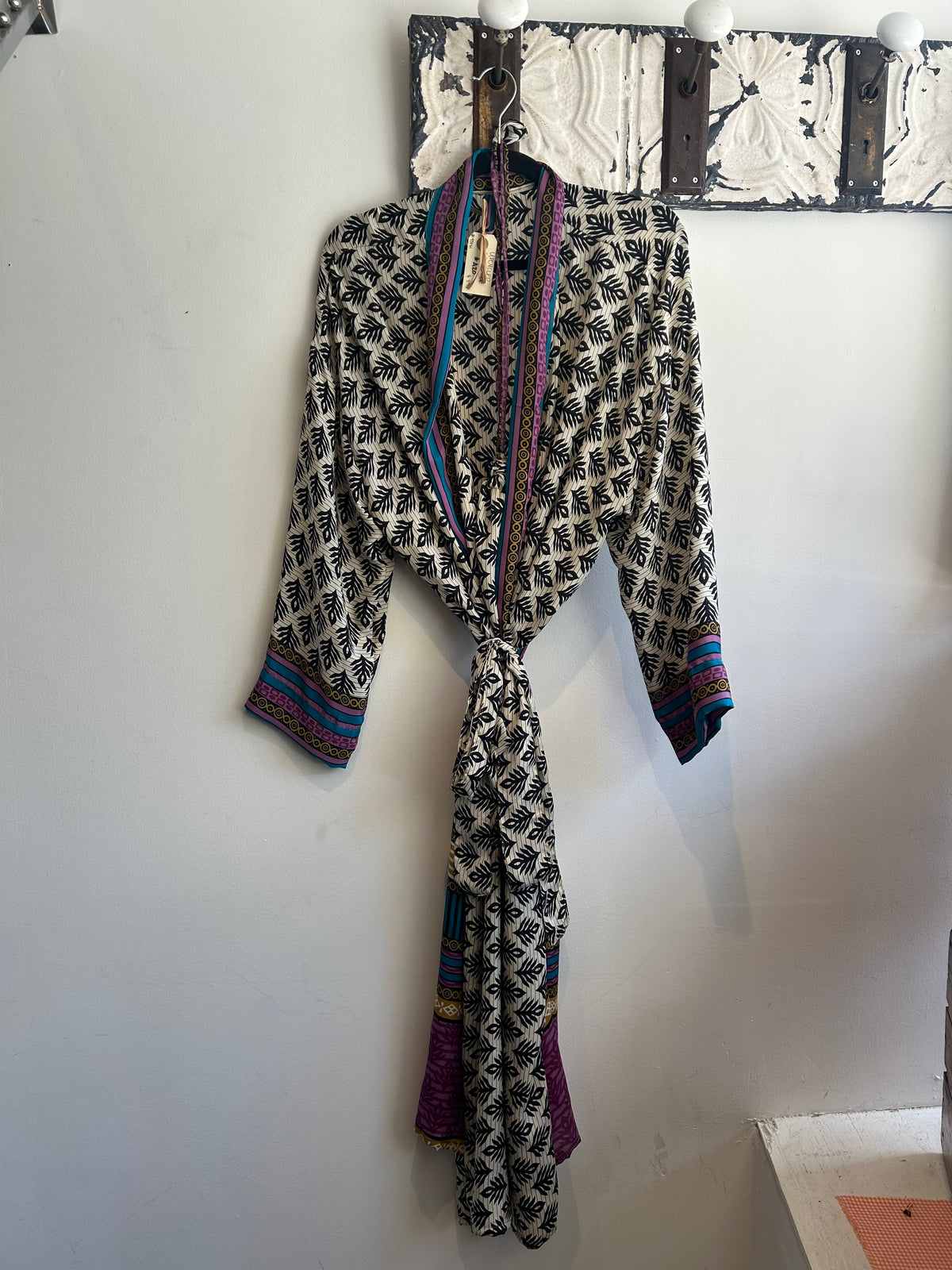 Upcycled Sari Robe - Long #A20