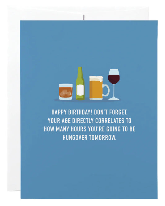 Classy Cards - Age Hangover