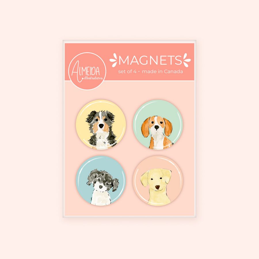 Almeida Illustrations Magnets (Set of 4)