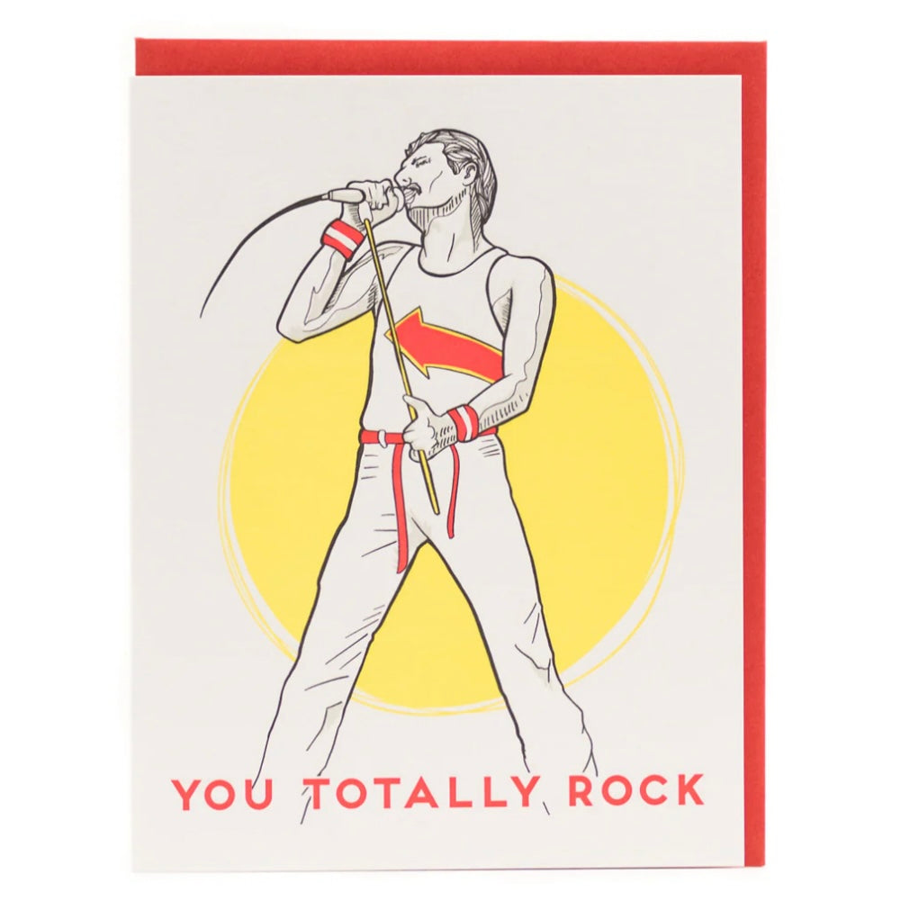Porchlight Press Card - Freddy Mercury, You Rock