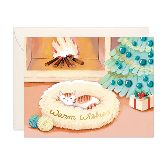 JooJoo Paper Card - Warm Wishes Cat