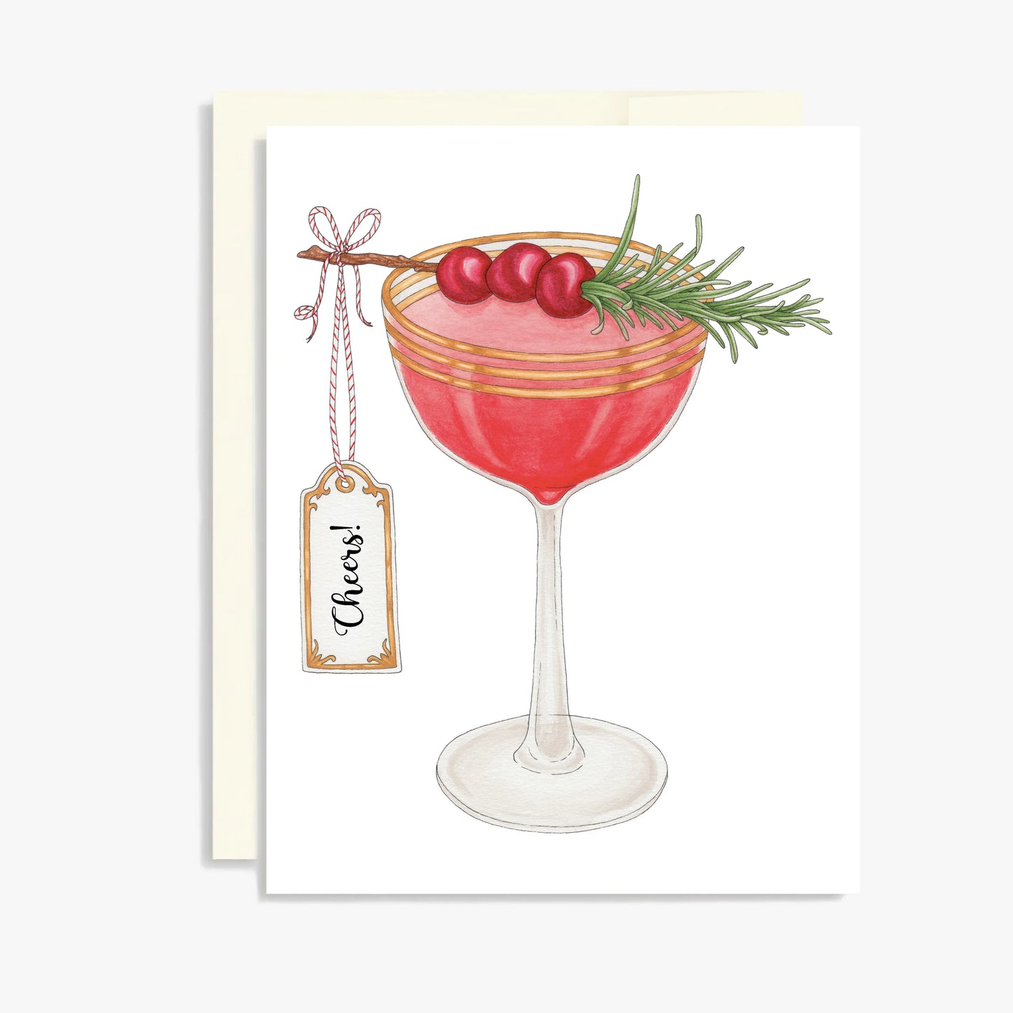 Keepsake Studio Card - Cranberry Martini