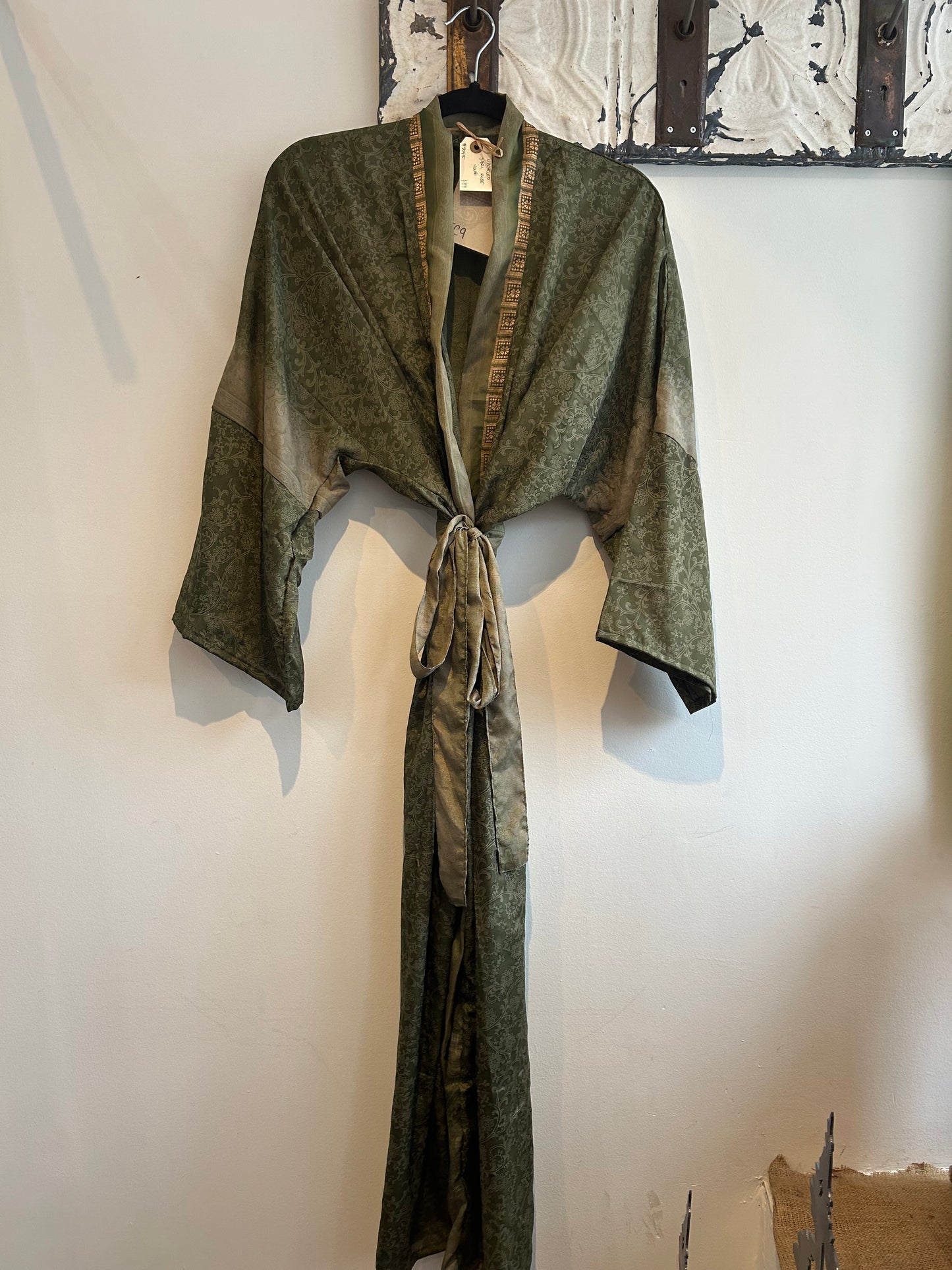 Upcycled Sari Robe - Long #C9