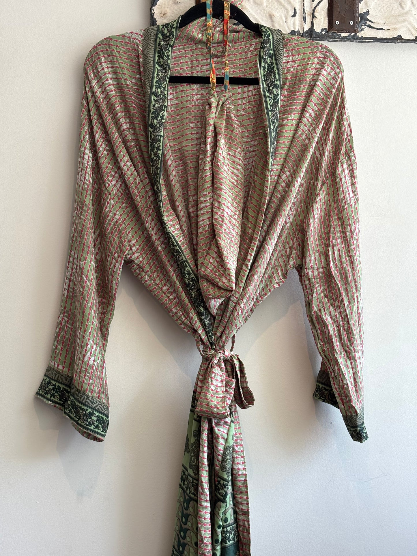 Upcycled Sari Robe - Long #B23