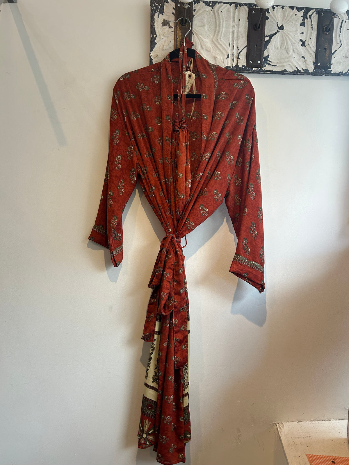 Upcycled Sari Robe - Long #A38