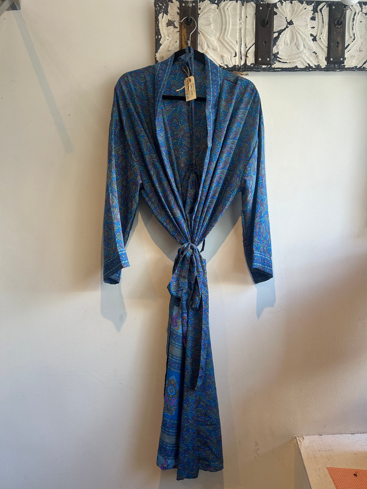 Upcycled Sari Robe - Long #A14