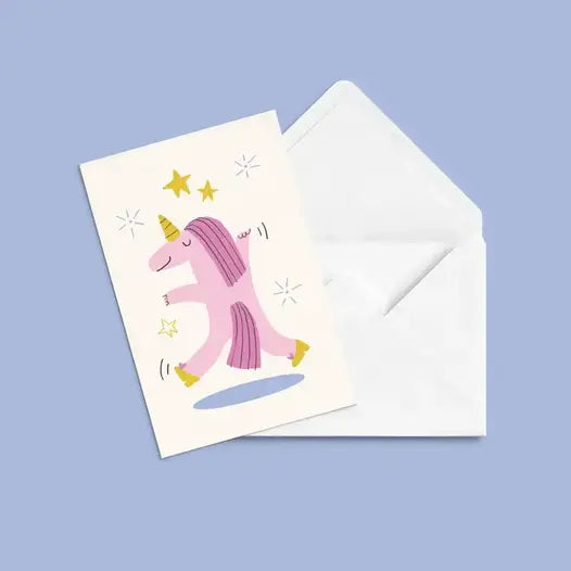 Anne Julie Dudemaine Card - Miss Unicorn