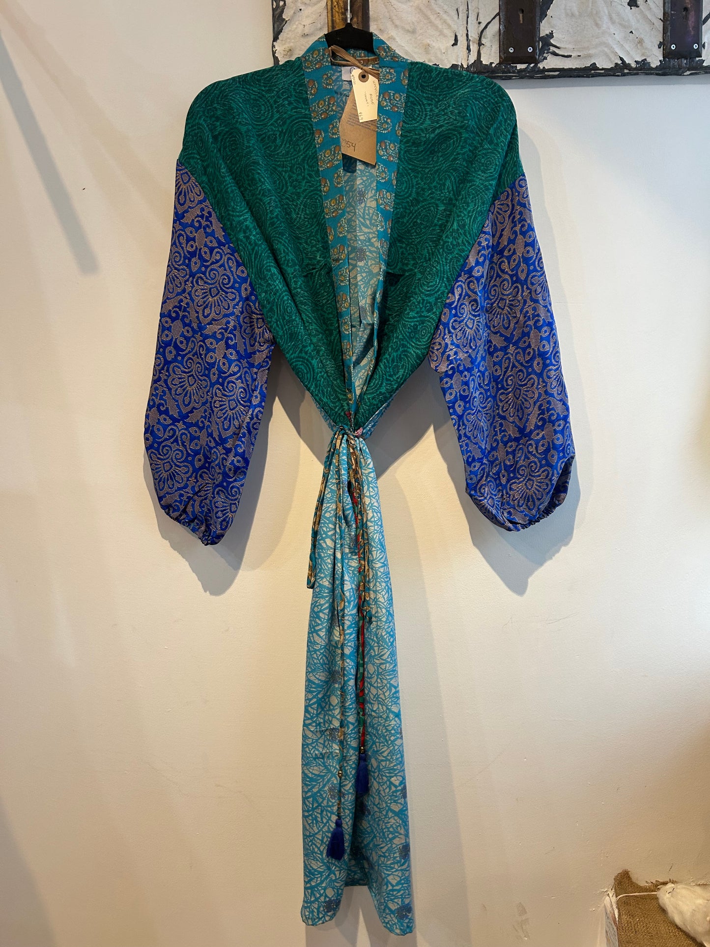 Upcycled Sari Robe - Short #C54