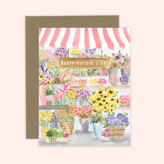 Almeida Illustrations Card - Mother's Day Flower Shop