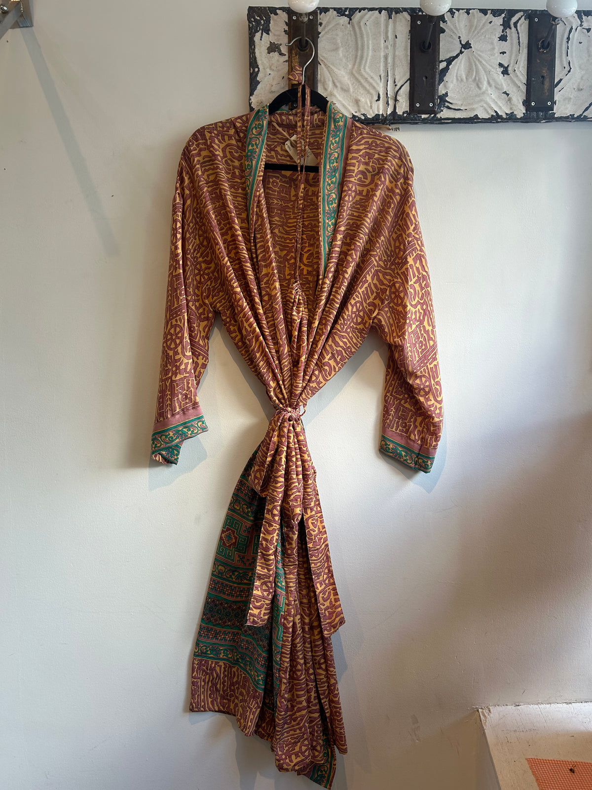 Upcycled Sari Robe - Long #A35