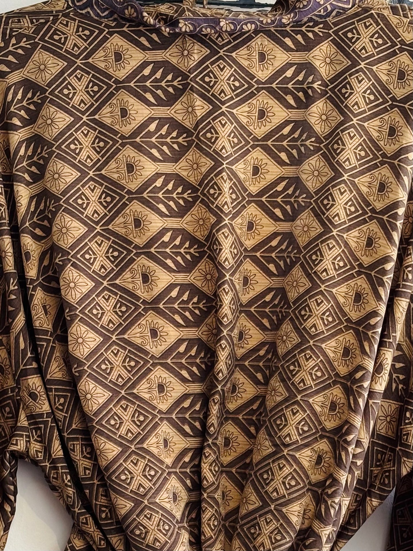 Upcycled Sari Robe - Long #B17