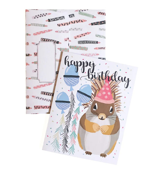 Artistry Card - Birthday Squirrel
