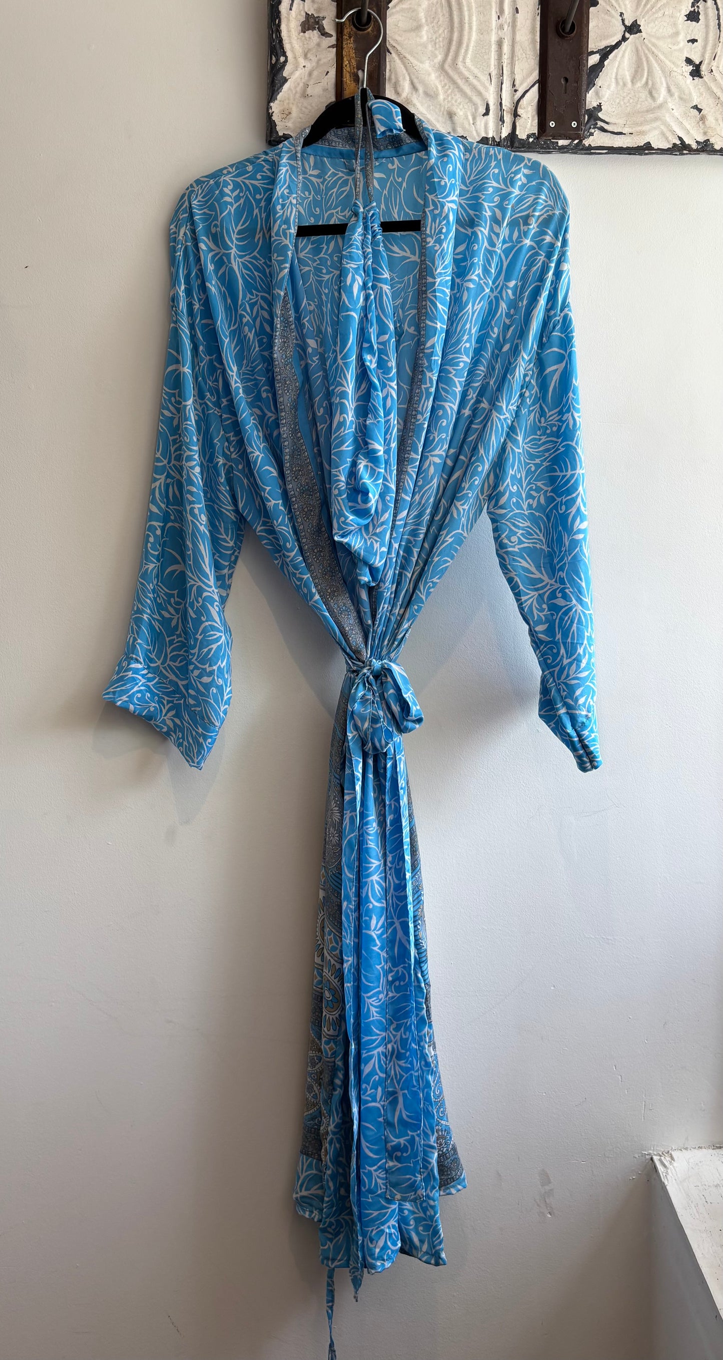 Upcycled Sari Robe - Long #B29