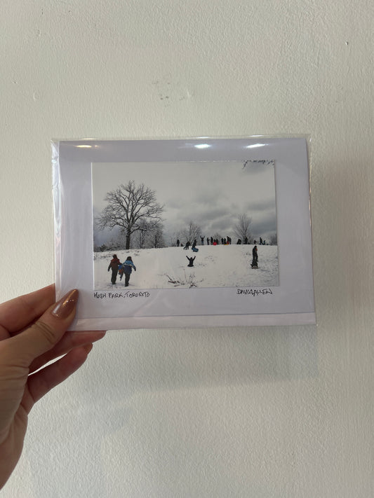 David Allen Photography Card - Winter Playing