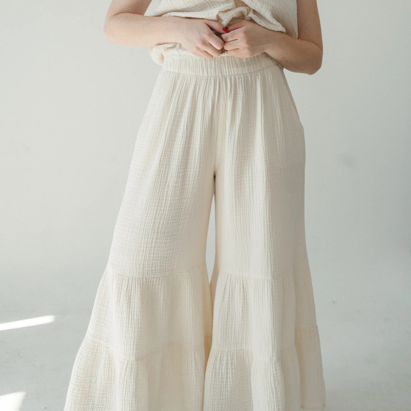 Pokoloko Crinkle Ruffled Pants