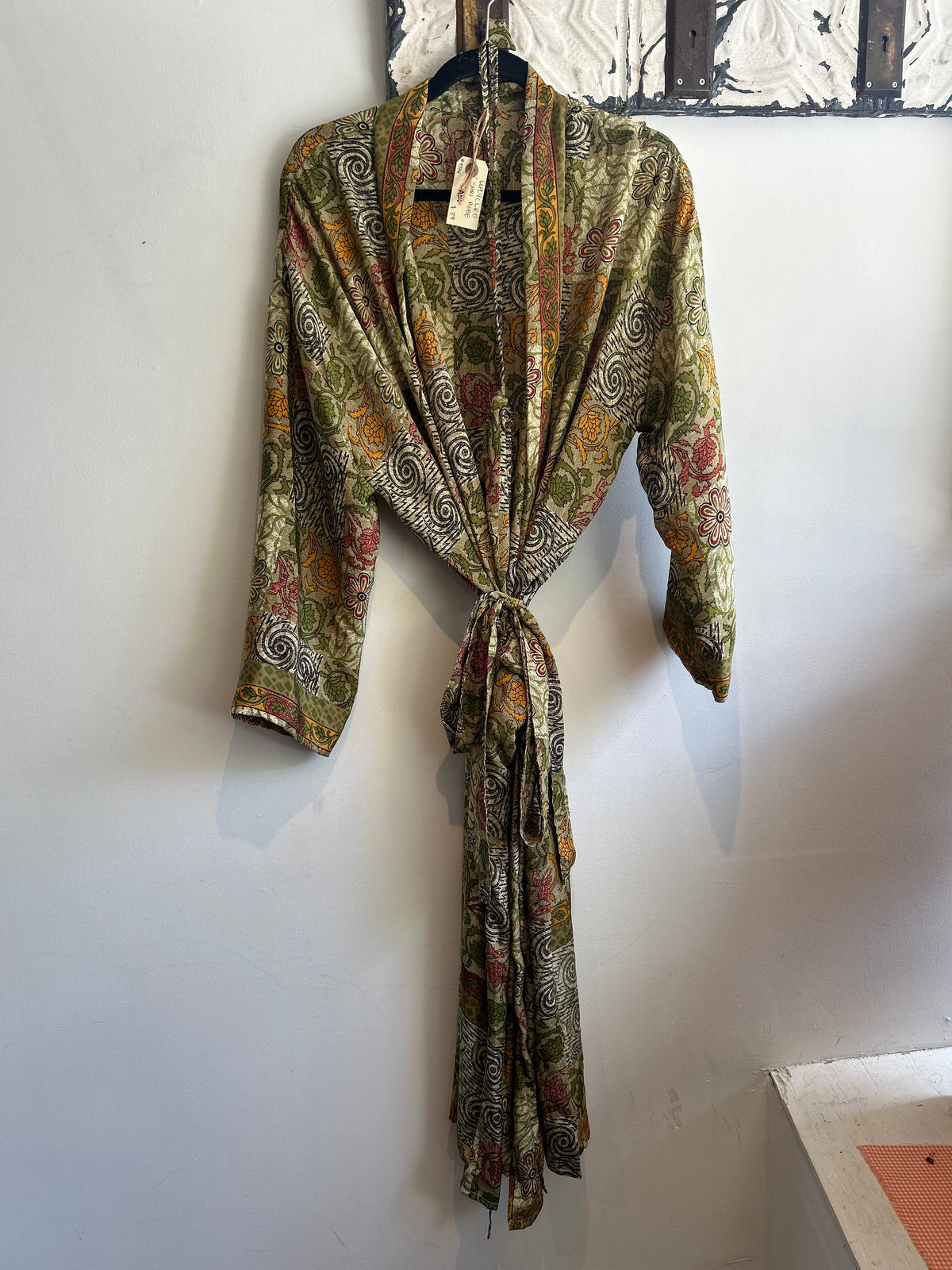 Upcycled Sari Robe - Long #A19