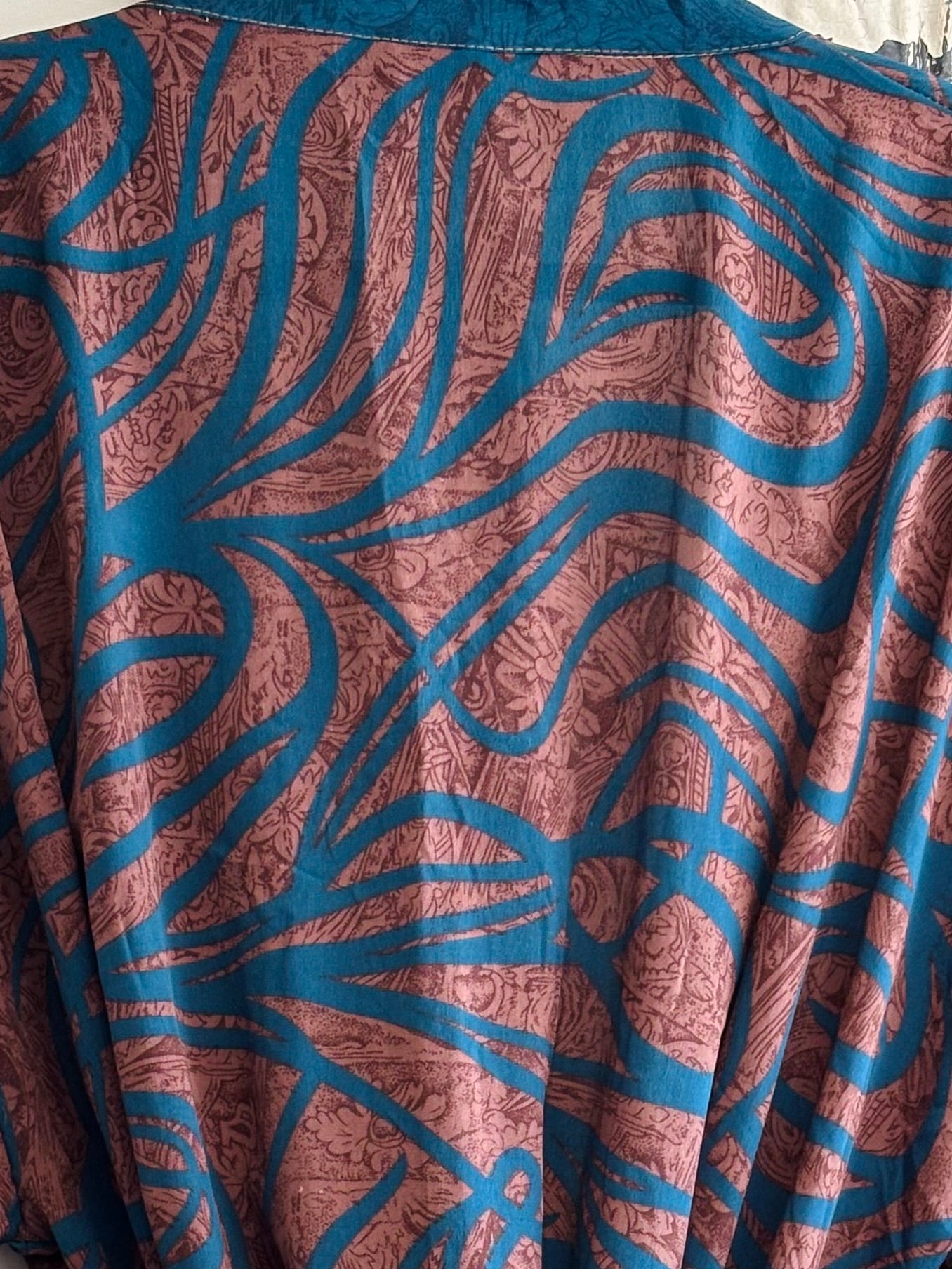 Upcycled Sari Robe - Long #B16
