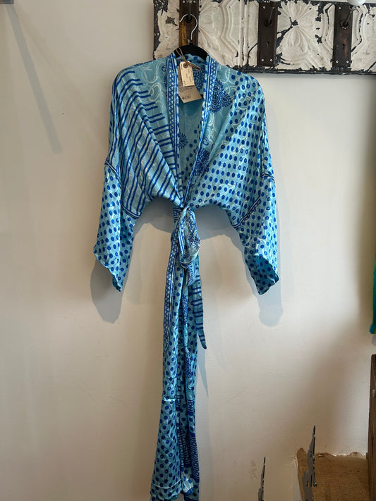 Upcycled Sari Robe - Long #C10