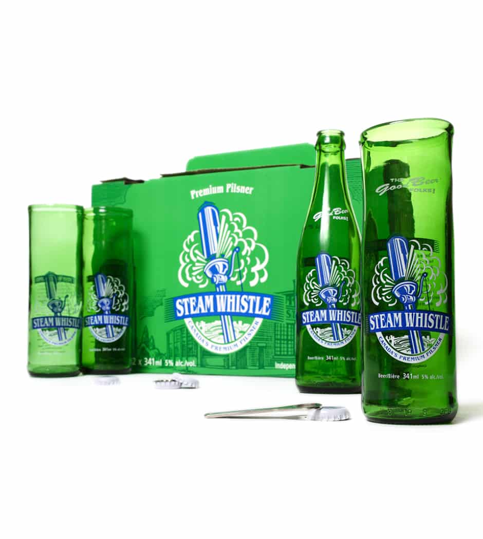 ReBeer Recycled Beer Bottle Glasses
