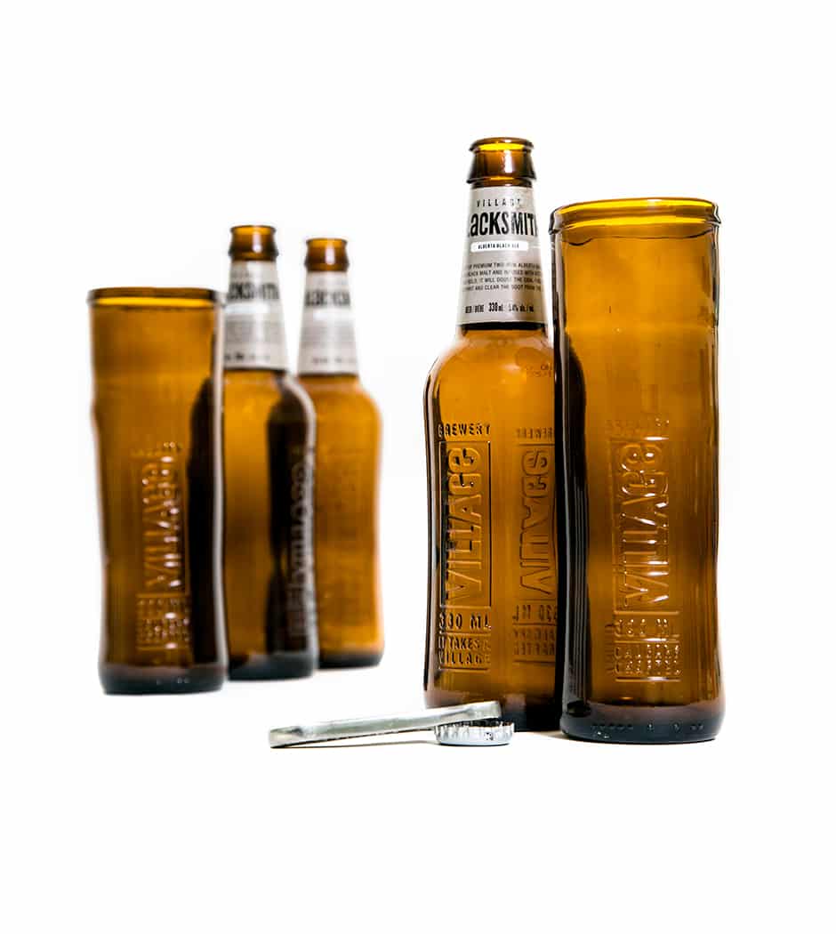 ReBeer Recycled Beer Bottle Glasses