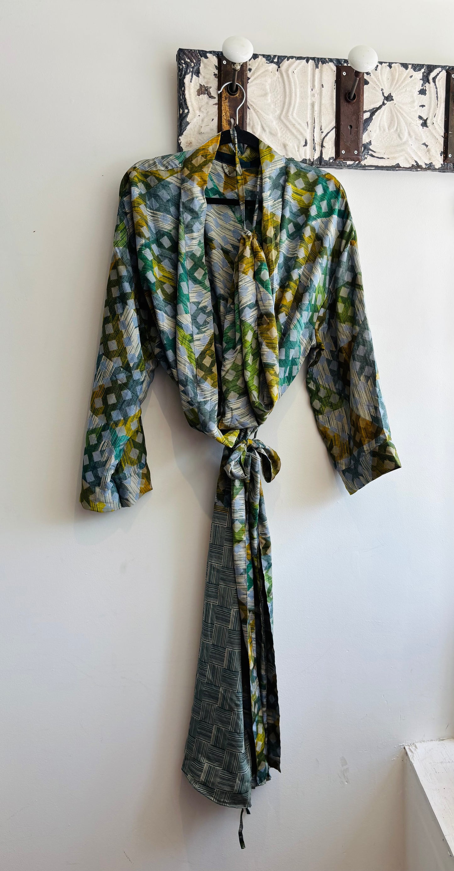 Upcycled Sari Robe - Long #B2