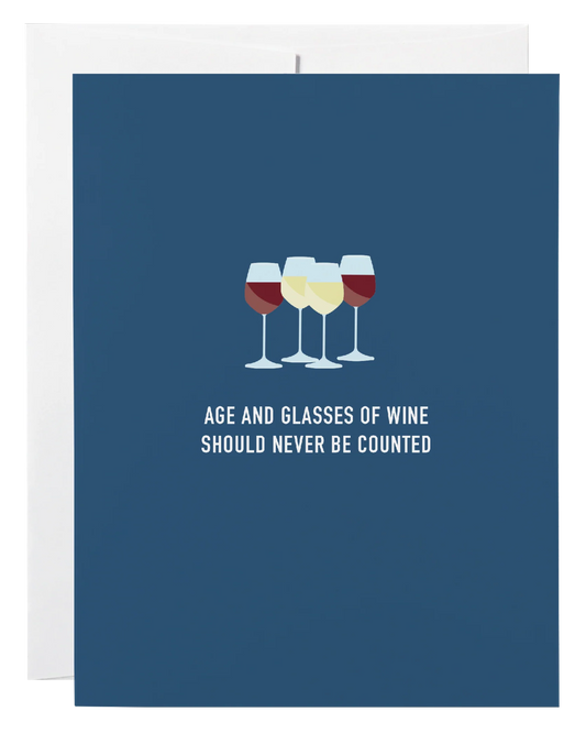 Classy Cards - Age & Glasses of Wine