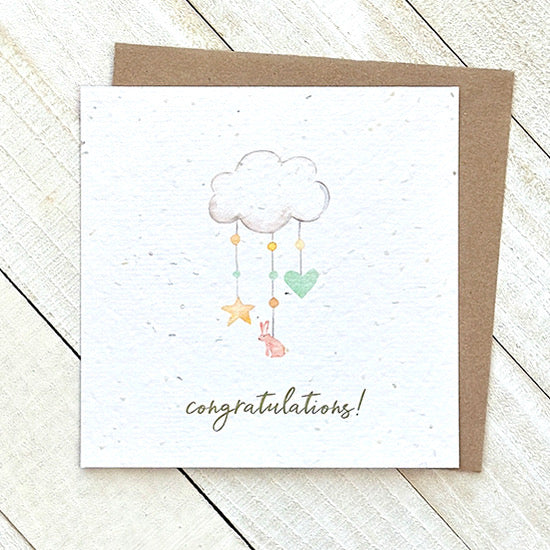 Okku Plantable Card - Congrats New Baby