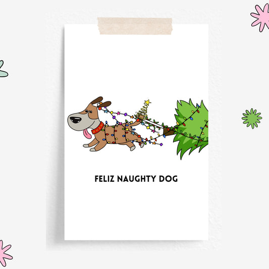 Studio CJOY Card - Feliz Naughty Dog