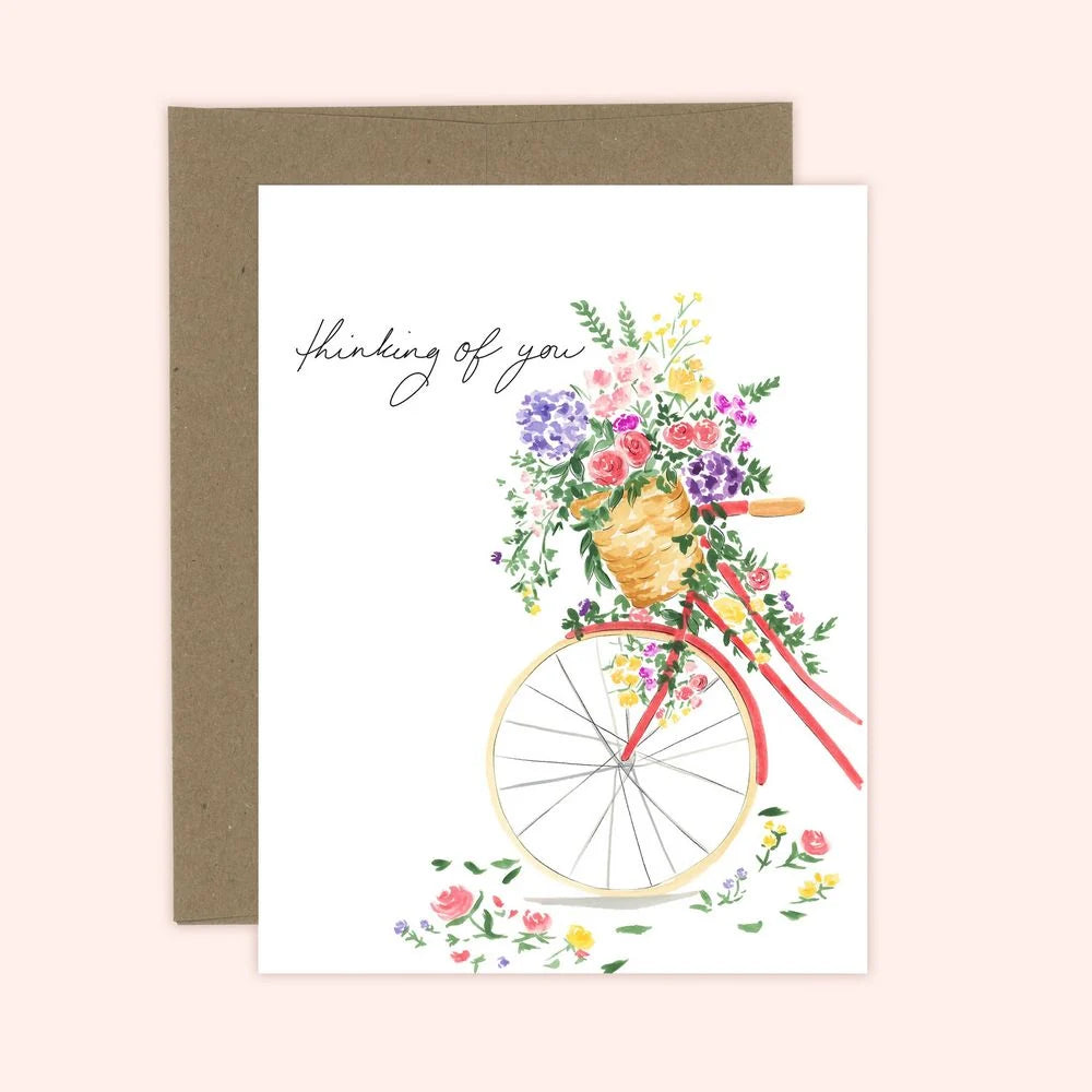 Almeida Illustrations Card- Thinking of you floral
