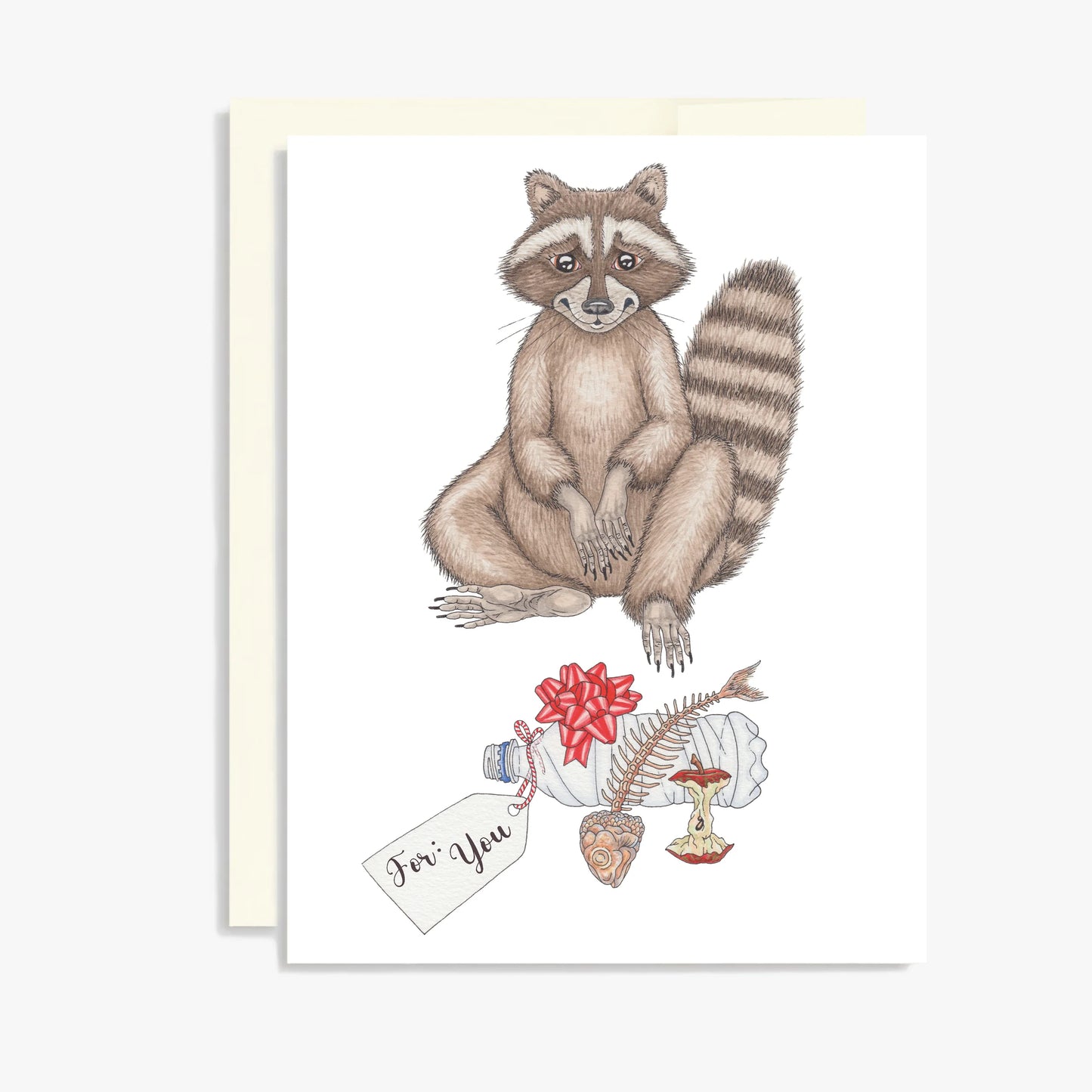 Keepsake Studio Card - Raccoon Gifting